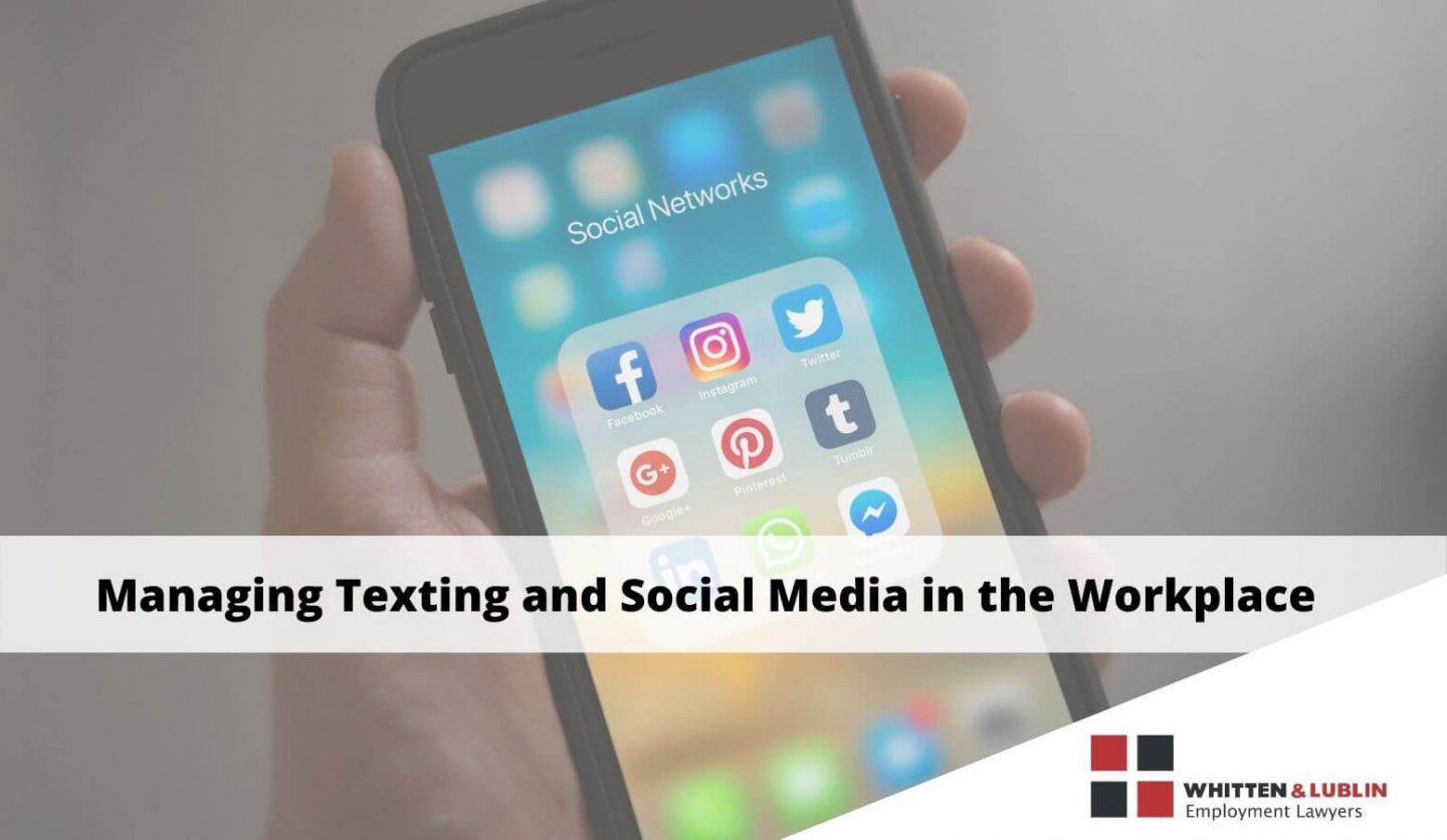 texting and social media in the workplace