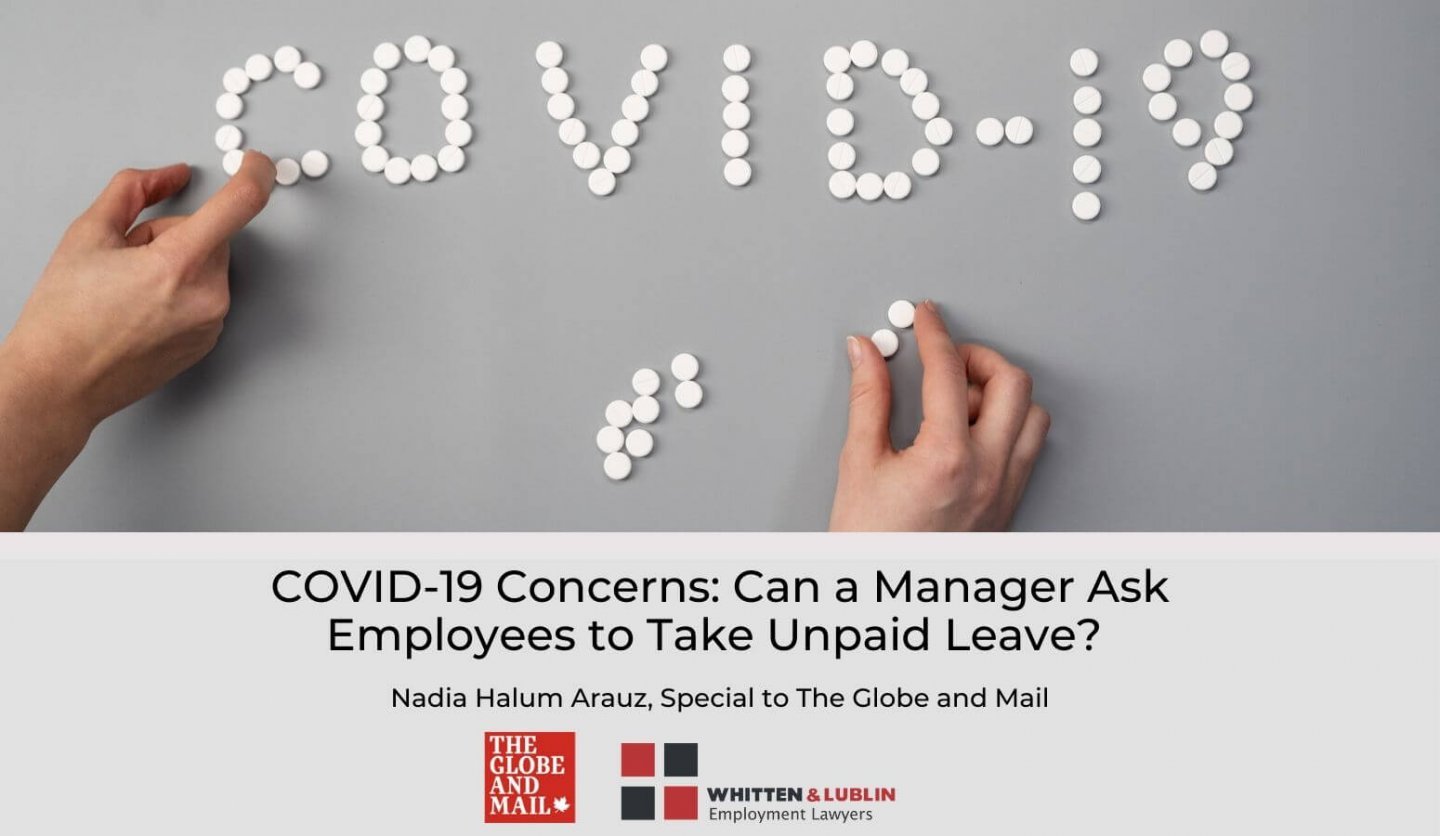 Unpaid leave - COVID-19 concerns