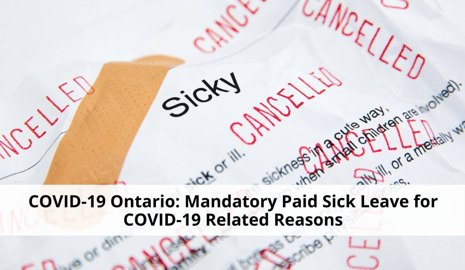 Featured image for “Ontario Announces Mandatory Paid Sick Leave for COVID-19 – Here is How it Works”