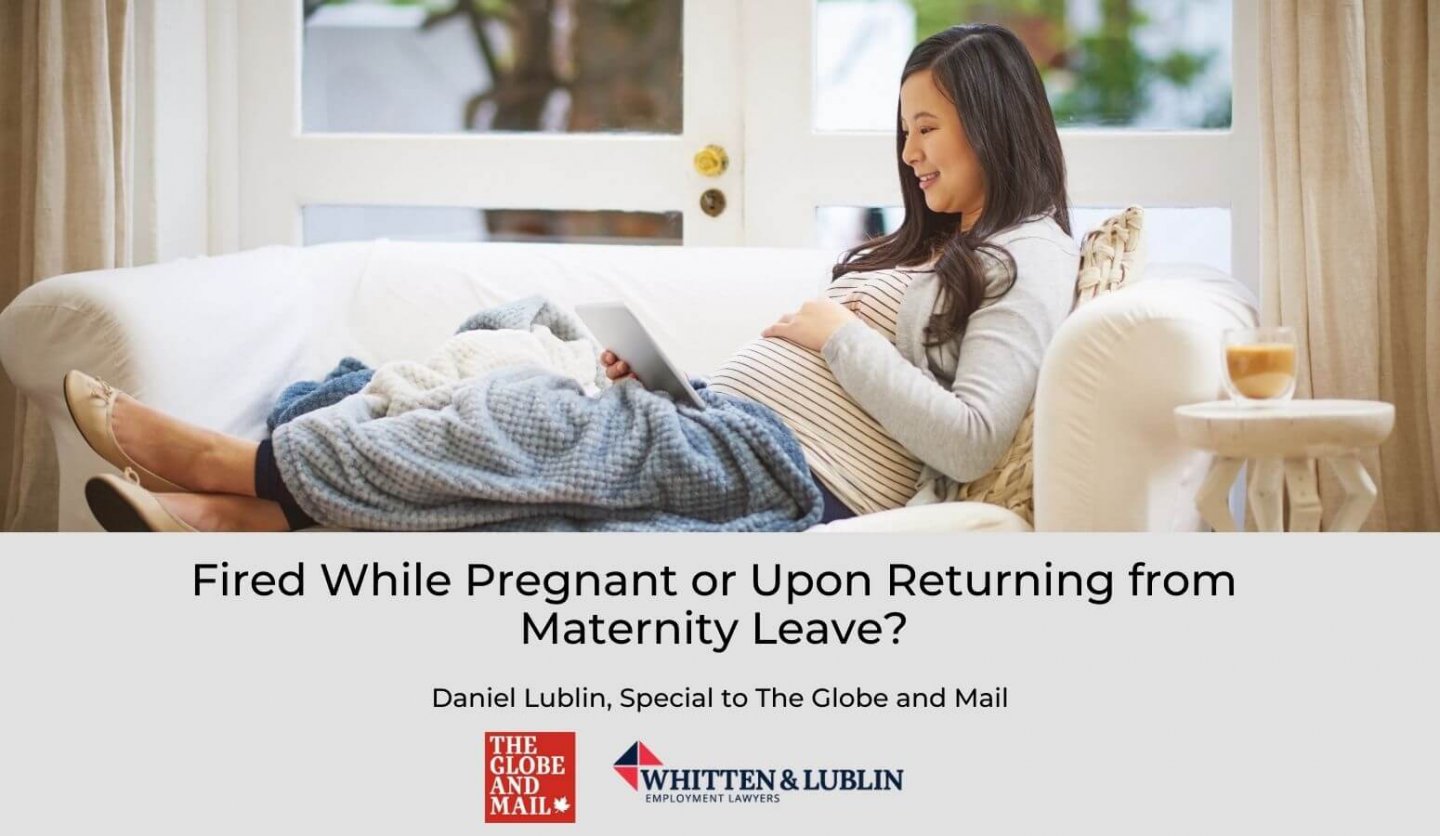 Maternity Leave - Globe and Mail - Daniel Lublin - Aug 2