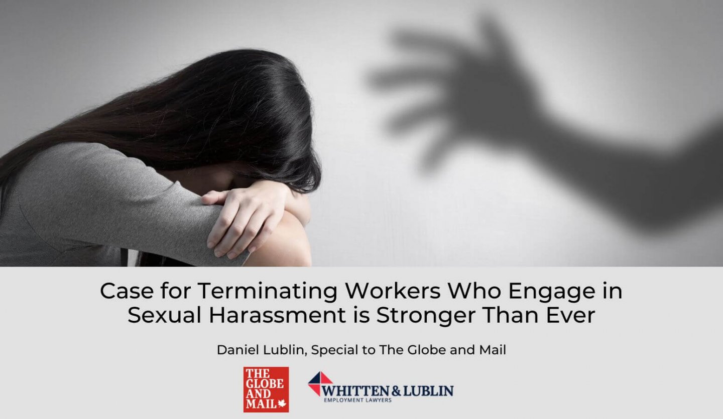 Case for Terminating Workers Who Engage in Sexual Harassment is Stronger Than Ever