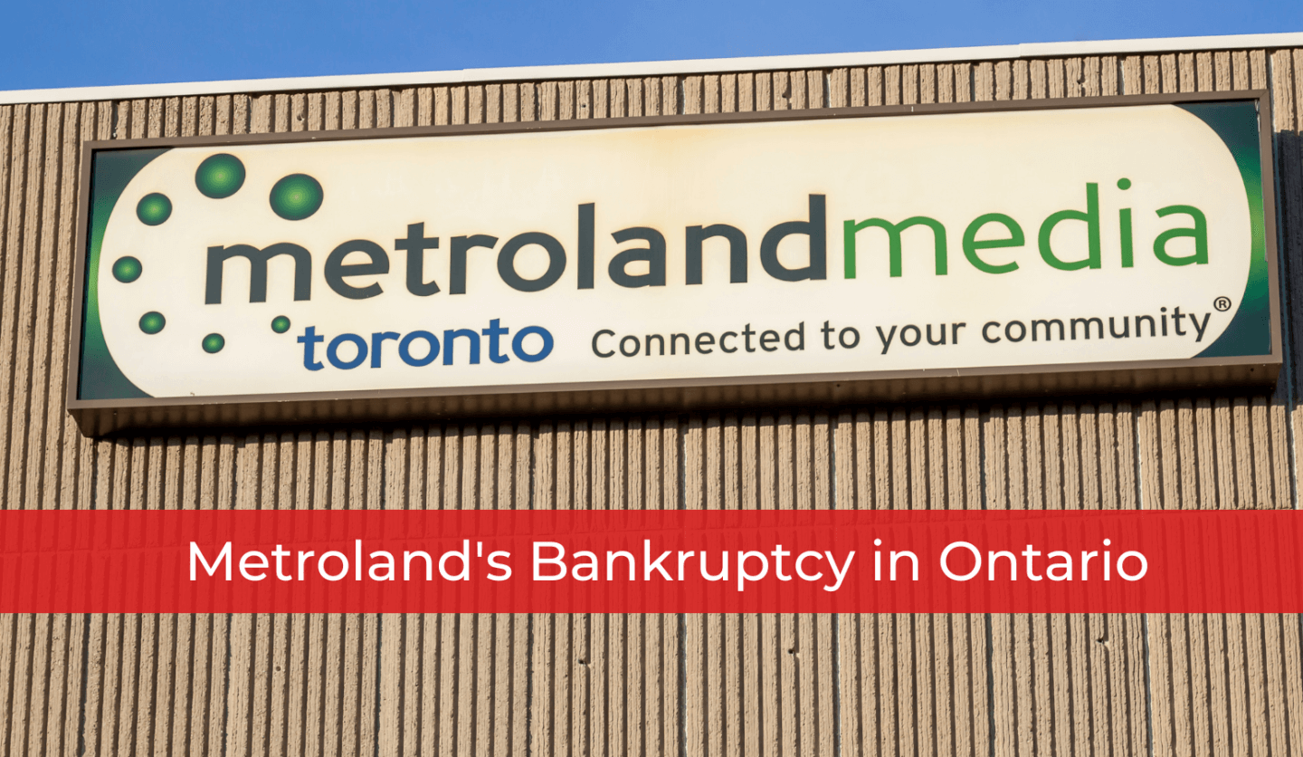 Metroland's Bankruptcy in Ontario