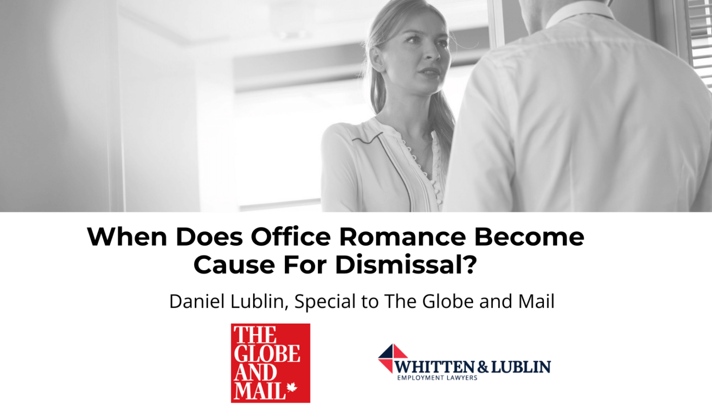 When does office romance become cause for dismissal?